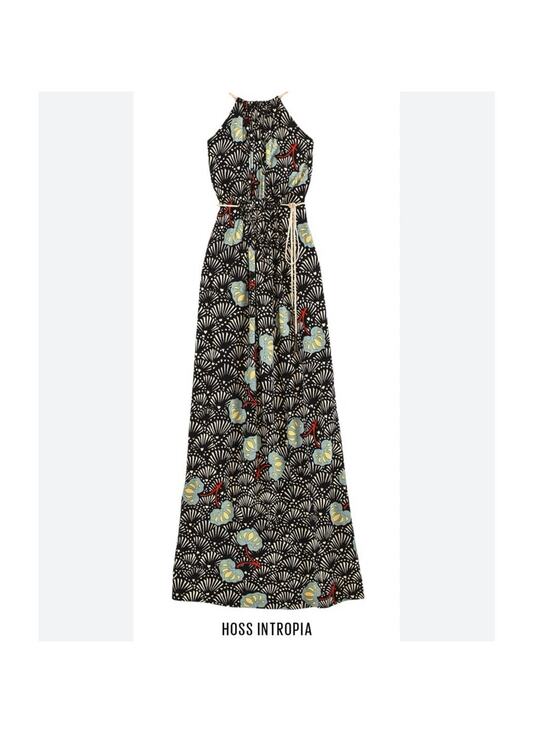 Hoss Intropia Dresses & Skirts - HOSS INTROPIA Printed Halter Maxi Dress Size Small